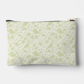 Serene Birds & Florals Mit Monogramm Zubehörtasche (Rückseite)