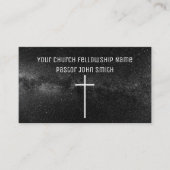 SERENE Black Space Church Business Cards Visitenkarte (Vorderseite)