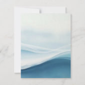 Serene Blaue Strand Save The Date (Rückseite)