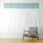 Serene Blaugrüne Welle Wandteppich (Beispiel (Horizontal))