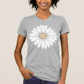 Serene Bloom: Delicate Fine Line Botanical Art T-Shirt (Vorderseite)