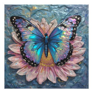 Serene Bloom Immersed in Rich Color Fotodruck