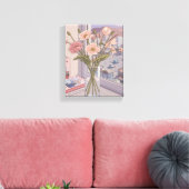 Serene Bloom Window View Art Print Leinwanddruck (Insitu (Wohnzimmer))