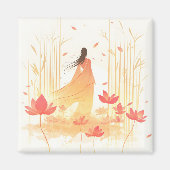 Serene Blossom Lotus Garden Magnet (Vorne)