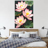 Serene Blossoms Leinwanddruck (Insitu (Schlafzimmer))