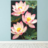 Serene Blossoms Leinwanddruck (Insitu (Holzboden))