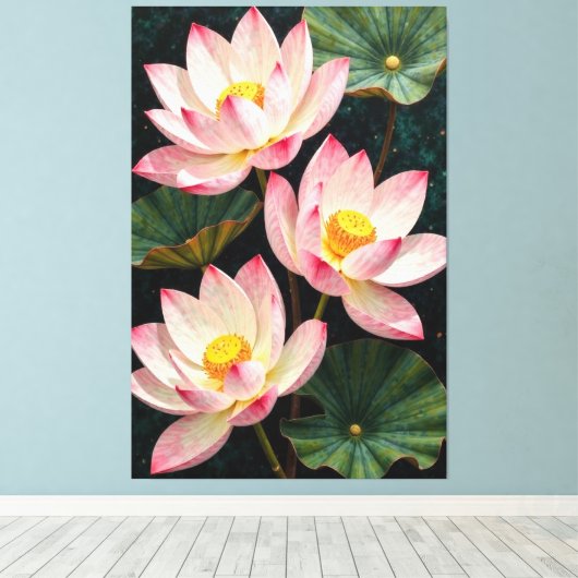 Serene Blossoms Leinwanddruck (Insitu (Holzboden))