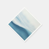 Serene Blue Beach Wedding Serviette (Ecke)