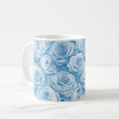 Serene Blue Blooms Kaffeetasse (Vorderseite Links)