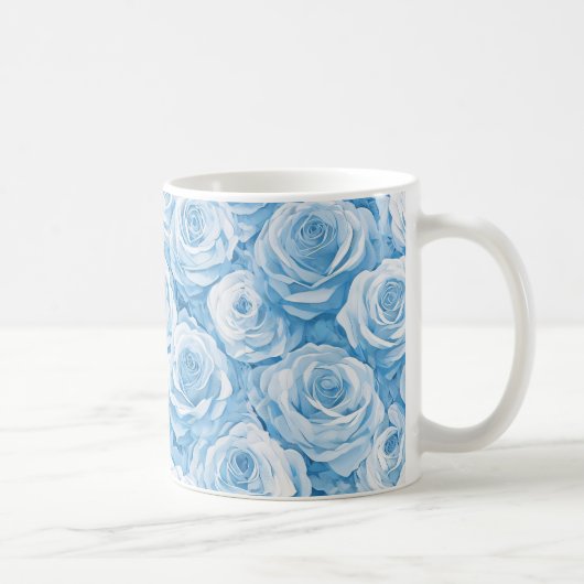 Serene Blue Blooms Kaffeetasse (Rechts)
