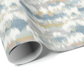 Serene Blue Gray Cloud Waves Geschenkpapier (Rolleneckpunkt)