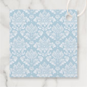 Serene Blue Initials Thank You Geschenkanhänger (Rückseite)