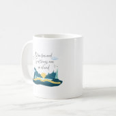 Serene Blue Inspirational Book Kaffeetasse (Vorderseite Links)