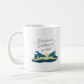 Serene Blue Inspirational Book Kaffeetasse (Links)