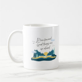 Serene Blue Inspirational Book Kaffeetasse