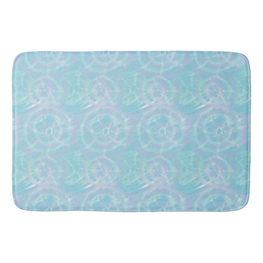 Serene Blue Krawatte-Dye Badematte (Vorderseite)