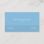 Serene Blue Mist Mountain Valley Clean Frame Visitenkarte (Rückseite)