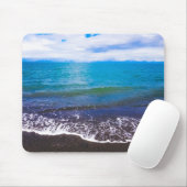 Serene Blue Ocean Waves Mousepad (Mit Mouse)