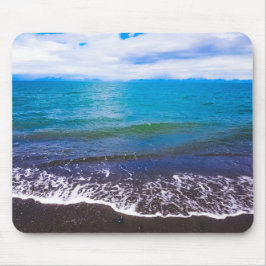 Serene Blue Ocean Waves Mousepad