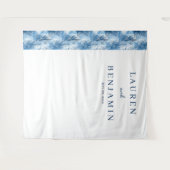 Serene Blue Pine Trees Wandteppich (Vorderseite (Horizontal))