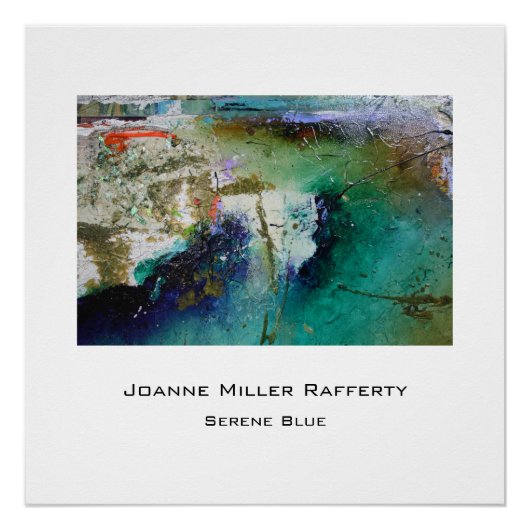 Serene Blue Poster (Vorderseite)