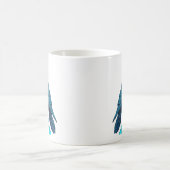 Serene Blue Raven Kaffeetasse (Mittel)