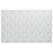 Serene Blue Sailing Boote auf Sea Pattern Stoff (Yard (91,4 cm))