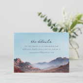 Serene Blue Watercolor Mountain Landscape Begleitkarte (Stehend Vorderseite)