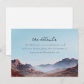 Serene Blue Watercolor Mountain Landscape Begleitkarte (Vorne/Hinten)