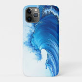 Serene Blue Wave Splashes Case-Mate iPhone Hülle (Rückseite)