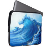 Serene Blue Wave Splashes Laptopschutzhülle (Vorne Rechts)