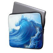 Serene Blue Wave Splashes Laptopschutzhülle (Vorderseite Links)