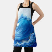 Serene Blue Wave Splashes Schürze (InSitu)
