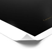 "Serene Blume", Glossy Poster (Ecke)