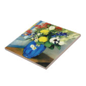 Serene Blume Vase Artwork Fliese (Seite)