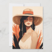 Serene Boho Portrait Card (Vorderseite)