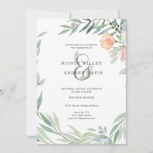 Serene Botanical Wilde Verlobungsparty auf der W