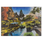 Serene Brook von Gary Poling Schneidebrett (Vorderseite)