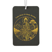 Serene Buddha Abbildung in ruhigen Gewässern Autolufterfrischer (Rückseite)