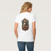 Serene Buddha, Coffee & Zen Skulpturenstatue T-Shirt (Rückseite Vollansicht)