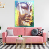 Serene Buddha Gesicht Leinwanddruck (Insitu (Wohnzimmer))