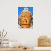 Serene Buddha Gesicht Poster (Küche)