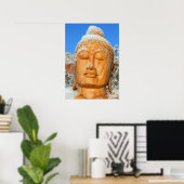 Serene Buddha Gesicht Poster (Heimbüro)