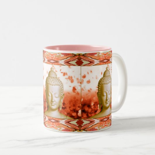 Serene Buddha-Tasse Zweifarbige Tasse (VorderseiteRechts)