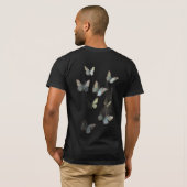 Serene Butterflies Nature T-Shirt (Schwarz voll)