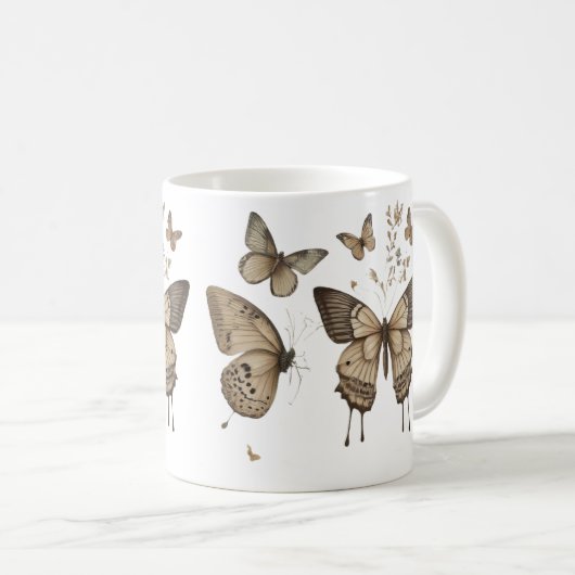 Serene Butterfly Cups Kaffeetasse (VorderseiteRechts)