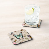 "Serene Butterfly Elegance" Getränkeuntersetzer (Rechte Seite)