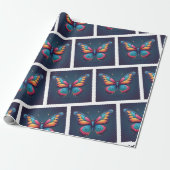 Serene Butterfly Wrapping Paper Geschenkpapier (Ungerollt)