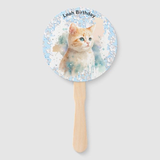 Serene Cat Fächer (Rückseite)