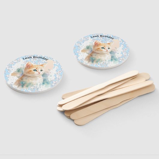 Serene Cat Fächer (Non-assembled)